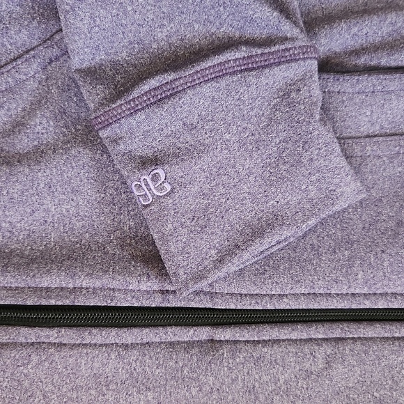 Albion | EUC Active Purple Zip Up Ruffle Peplum Jacket Size S - Picture 5 of 9